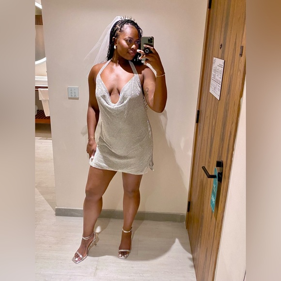 Meshki Meilani Diamanté Mini Dress - Picture 12 of 12